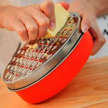 Versatile Cheese Grater & Zester with Storage for All