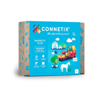 CONNETIX Magnetic Tiles Rainbow Motion Pack 24 Pieces