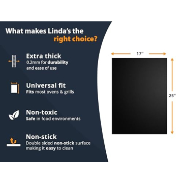 Non-Stick Heavy Duty Oven Liners - 2 Pack