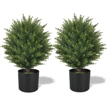 ECOLVANT 21'' Artificial Topiary Tree for Home and Garden