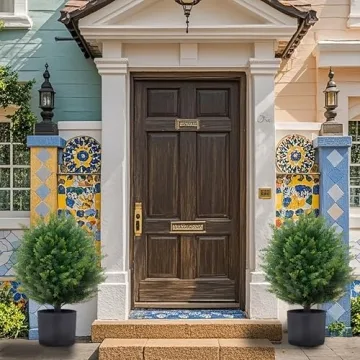 ECOLVANT 21'' Artificial Topiary Tree for Home and Garden