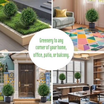 ECOLVANT 21'' Artificial Topiary Tree for Home and Garden