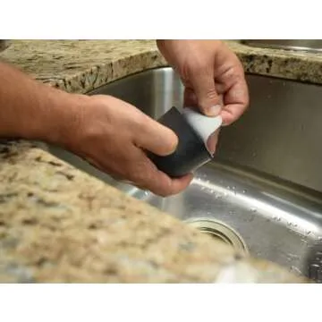 Scratch Pro Kit for Polishing and Repairing Stainless Steel Sinks, with Diamond Buffing Compounds, Reduce The Appearance of Ugly Scratches and Polish Sink for Factory Fresh Look in No Time