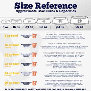 Deep Colored Stainless Steel Dog Bowls Set with Non-Skid Base