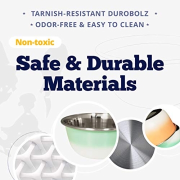 Deep Colored Stainless Steel Dog Bowls Set with Non-Skid Base