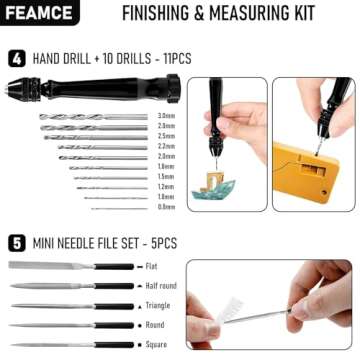 FEAMCE 3D Printer Tool Kit Essential 3D Printer Tools for Removing, Smoothing, Finishing, Deburring, Craving, Drilling 3D Printer Accessories for Bambu Lab, Ender3
