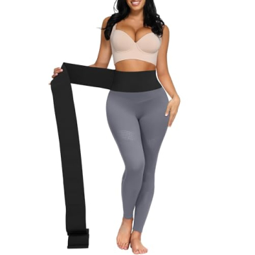 FeelinGirl Waist Trainer for Women Snatch Bandage Tummy Wrap Plus Size Workout Waist Trimmer for Gym...