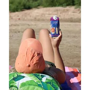 CocoGoods Co Single-Origin Natural Coconut Water with Fresh Passion Fruit Juice 16.9 fl. oz (Pack of 12)