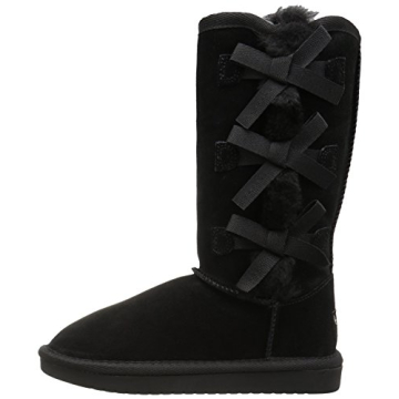 Koolaburra UGG Kid's Victoria Tall Boot Black Cozy Stylish