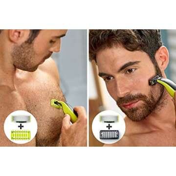Philips Norelco OneBlade Face + Body Bonus Pack with FREE Blade, QP2630/72