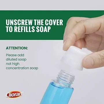 Soap Control Handle Dishwand with 6 Refill Sponges