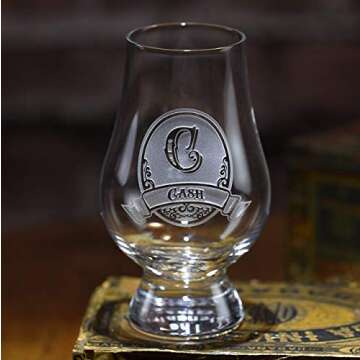 Glencairn Personalized, Scotch Whisky Glass Engraved, Set Of 2