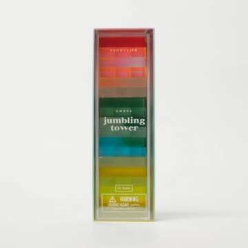 Lucite Jumbling Tower | Ombre Sherbert