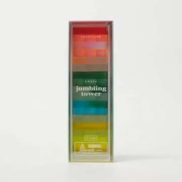 Lucite Jumbling Tower | Ombre Sherbert Game Fun for All