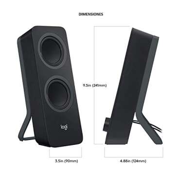 Logitech Z207 2.0 Stereo Computer Speakers with Bluetooth