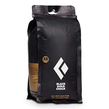 Black Diamond Black Gold Loose Chalk for Rock Climbing and Grip, 200g