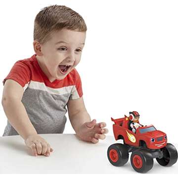 Fisher-Price Blaze and The Monster Machines Toy Truck & Figure Set, Blaze & AJ, Preschool Racing Pla...