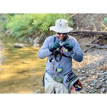 8 Fans Mens Womens Waist Waders,3-Ply Durable Breathable Waterproof Stockingfoot Insulated Wading Pants for Fishing Kayaking Size XXL Khaki