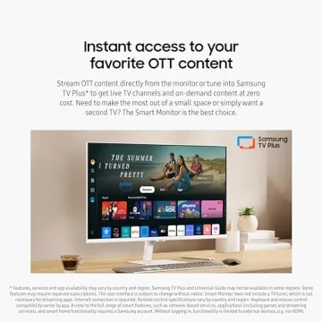 SAMSUNG 32-Inch M5 Smart Monitor - FHD & Features