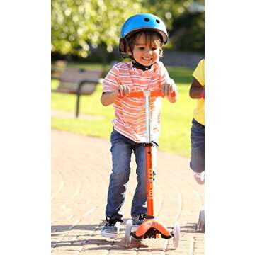 Micro Mini Deluxe 3-Wheeled, Lean-to-Steer, Swiss-Designed Micro Scooter for Kids, Ages 2-5 - Orange…