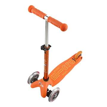 Micro Mini Deluxe 3-Wheeled, Lean-to-Steer, Swiss-Designed Micro Scooter for Kids, Ages 2-5 - Orange…