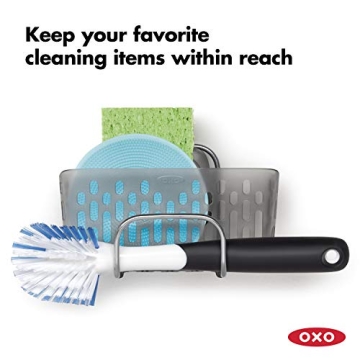 OXO Sink Sponge Holder - Stronghold Suction Organizer