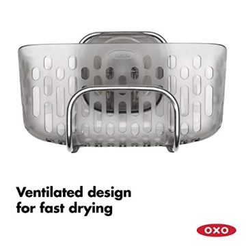 OXO Sink Sponge Holder - Stronghold Suction Organizer