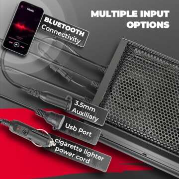 KEMIMOTO UTV Sound Bar 16 Inch ATV SoundBar Golf Cart Sound Bar SXS Speakers Bluetooth-Compatible with Multicolor LED Lighting Compatible with Polaris RZR Can-Am Defender Maverick X3 CFMOTO ZFORCE