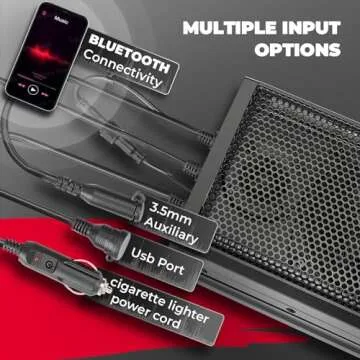 KEMIMOTO UTV Sound Bar 16 Inch ATV SoundBar Golf Cart Sound Bar SXS Speakers Bluetooth-Compatible with Multicolor LED Lighting Compatible with Polaris RZR Can-Am Defender Maverick X3 CFMOTO ZFORCE