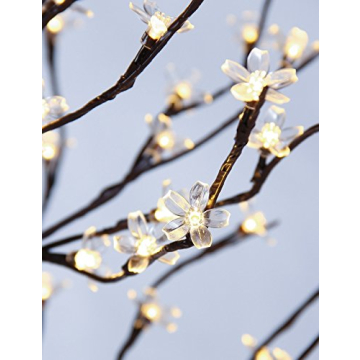 Lightshare 6.5FT 208 LED Cherry Blossom Tree, Lighted Artificial Tree for Decoration Inside and Outside, Home Patio Wedding Festival Christmas Decor