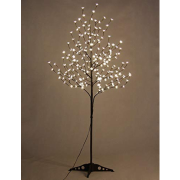 Lightshare 6.5FT 208 LED Cherry Blossom Tree, Lighted Artificial Tree for Decoration Inside and Outside, Home Patio Wedding Festival Christmas Decor