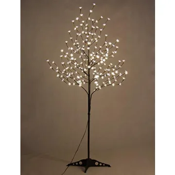 Lightshare 6.5FT 208 LED Cherry Blossom Tree, Lighted Artificial Tree for Decoration Inside and Outside, Home Patio Wedding Festival Christmas Decor