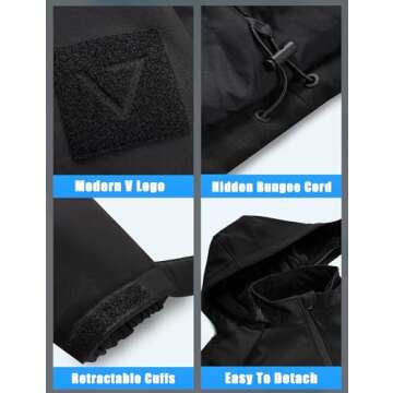 Men's Heated Fleece Jacket, Heated Jacket for Men with 10000mAh Large Capacity Battery Pack and Hand Warm Pockets