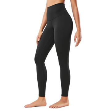 CRZ YOGA Women's Butterluxe Super High Waisted Workout Leggings 28 Inches -Over Belly Buttery Soft F...