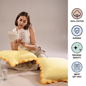 Folkulture 18x18 Throw Pillow Covers Set of 2 Cotton