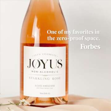 Joyus Non-Alcoholic Sparkling Rose´ Wine, Award Winning Best In Class Dealcoholized Wine, Complex &...