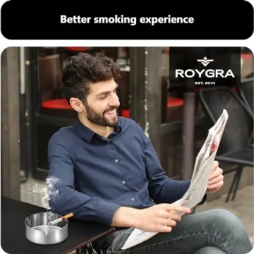 Roygra Ashtray Set - Stylish and Durable Ashtrays for All