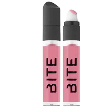 Bite Beauty Yaysayer Plumping Lip Gloss Guava Puff - shimmering nude pink