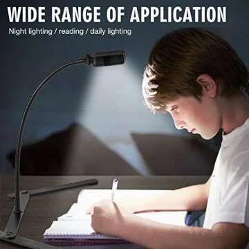 MACTREM Overhead Phone Mount, Ajustable Tripod with Cellphone Holder, Tripod with Led Light/Table Top Teaching Online Stand for Live Streaming and Online Video and Cook Recording