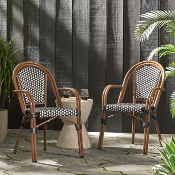 BKSFOAA Bistro Chairs Set 2 - Elegant Outdoor Seating