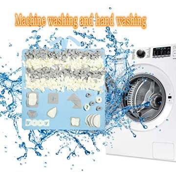 PETVINS Dog Snuffle Mat Treat Blanket, Pet Puzzle Activity Mat for Stress Release, Nose Work Mat for Slow Feeding and Foraging Training Blue