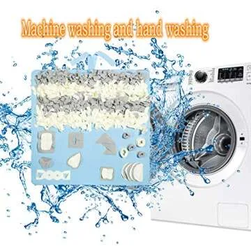 PETVINS Dog Snuffle Mat Treat Blanket, Pet Puzzle Activity Mat for Stress Release, Nose Work Mat for Slow Feeding and Foraging Training Blue