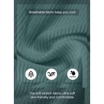 JMIERR Men's Slim Fit Button Henley Shirts for Summer