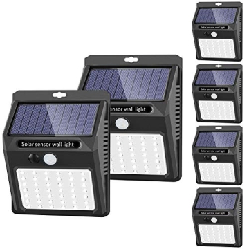 Solar Lights Outdoor [6Pack/3Modes] - Solar Security Lights for Garden & Patio