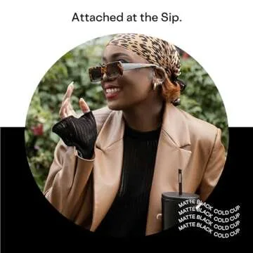 Corkcicle Cold Cup Insulated Tumbler with Lid and Straw, Matte Black, 24 oz – Reusable Water Bottle Keeps Beverages Cold for 12hrs, Hot 5hrs – Cupholder Friendly Tumbler, Lid for Flexible Sipping