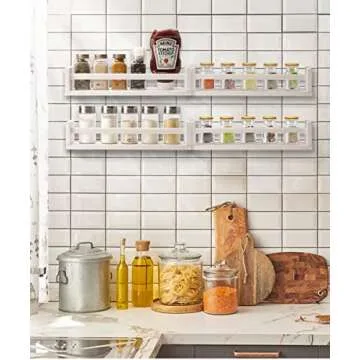 Floating Shelves for Wall - White 15.7 inch Bookshelf - 4 Pack