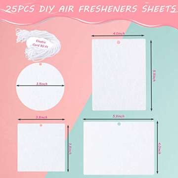 DIY Sublimation Blanks Air Fresheners for Home Decor
