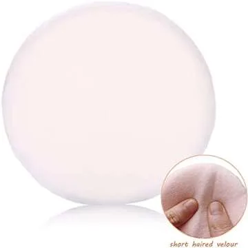 6 Pack 4 Inch Powder Puff, Ultra Soft Washable Large Round Cotton Powder Puff Loose Powder Puff, Multicolor