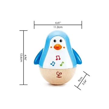 Hape Penguin Musical Wobbler Toy for Infants 6 Months Plus