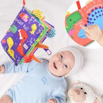 ORAPOH Baby Books for Infants, Soft Sensory Toys Set